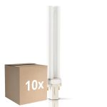 Monipakkaus 10x Philips PL-S 11W - Actinic BL | 2-Nastaa